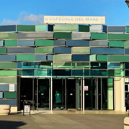 Ospedale Del Mare - Wi-fi Gratis E Parcheggio Gratuito Lägenhet